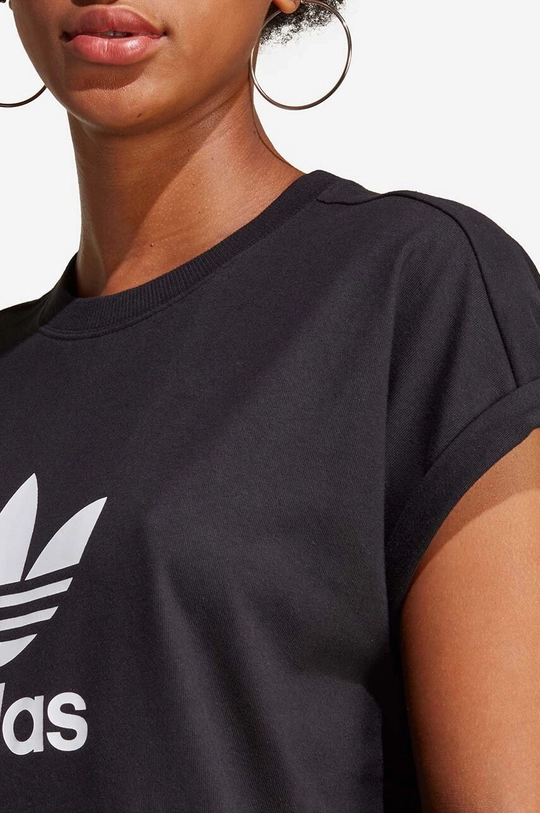 μαύρο Βαμβακερό φόρεμα adidas Originals