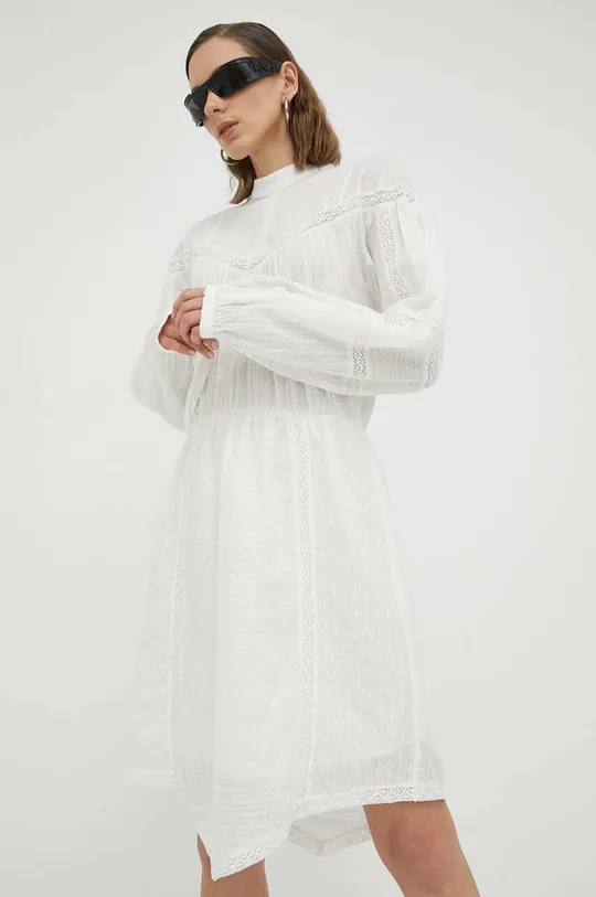 2NDDAY sukienka bawełniana biały