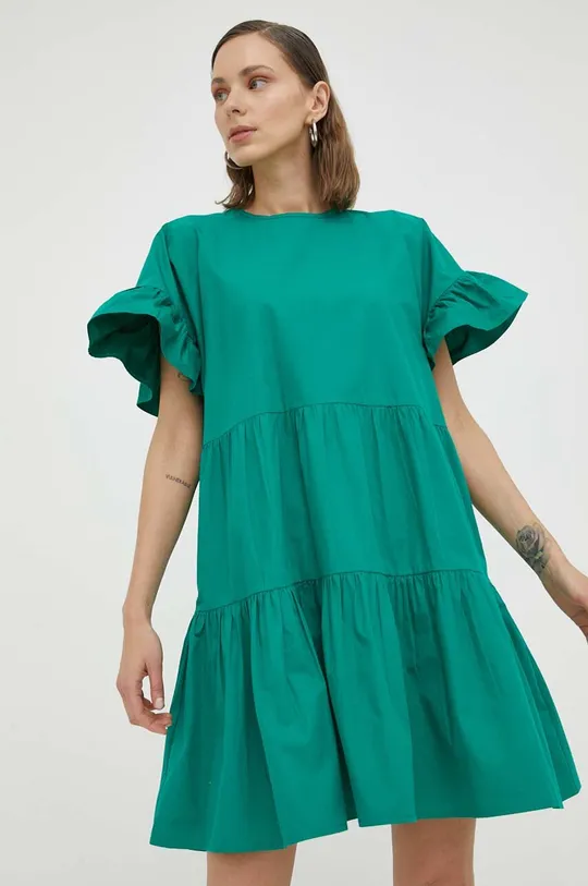 Βαμβακερό φόρεμα 2NDDAY πράσινο