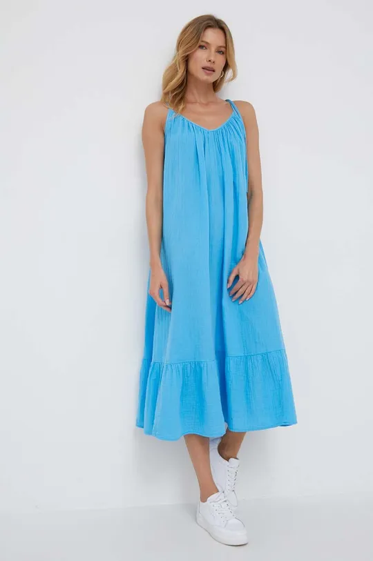 μπλε Βαμβακερό φόρεμα GAP Γυναικεία