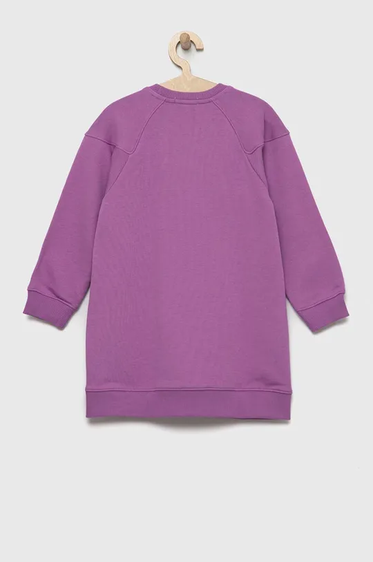 Otroška obleka Calvin Klein Jeans vijolična