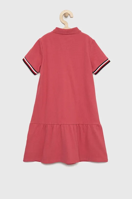 Παιδικό φόρεμα Tommy Hilfiger έντονο ροζ