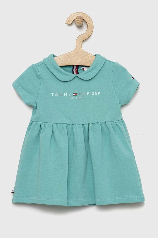 turkizna Obleka za dojenčka Tommy Hilfiger Dekliški