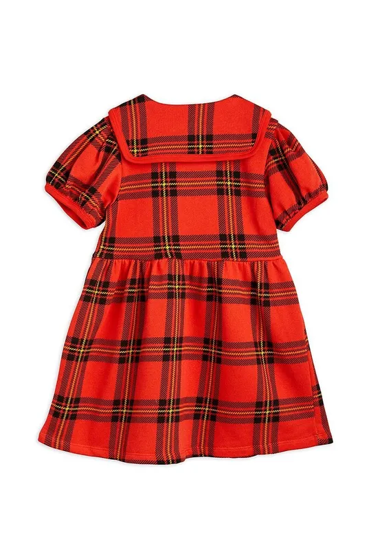 Dječja pamučna haljina Mini Rodini crvena