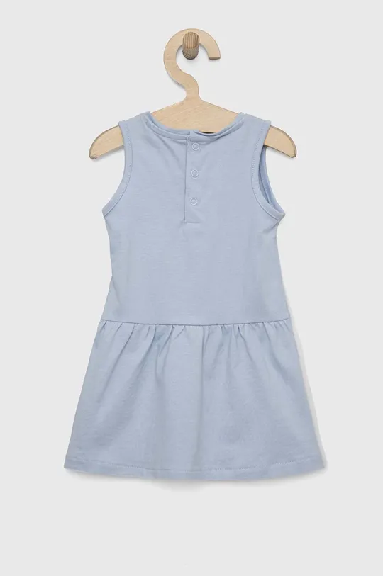 Pamučna haljina za bebe Guess plava