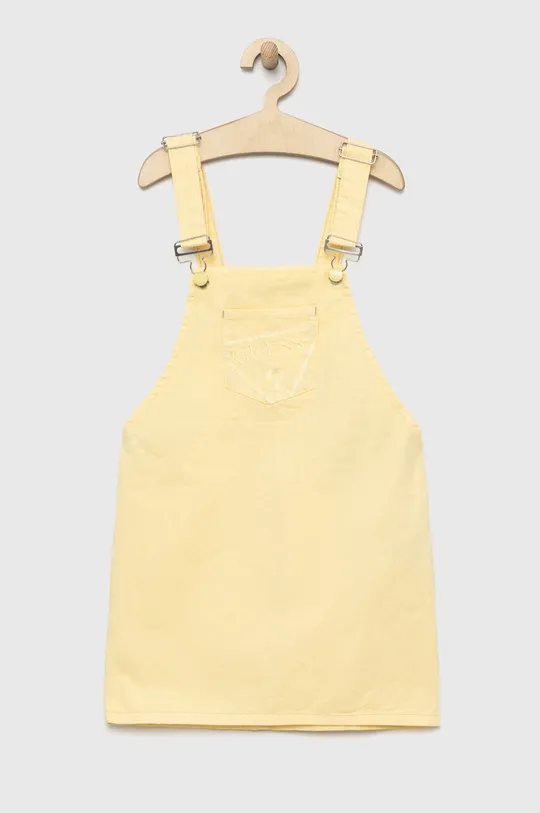 žltá Dievčenské rifľové šaty Guess Dievčenský
