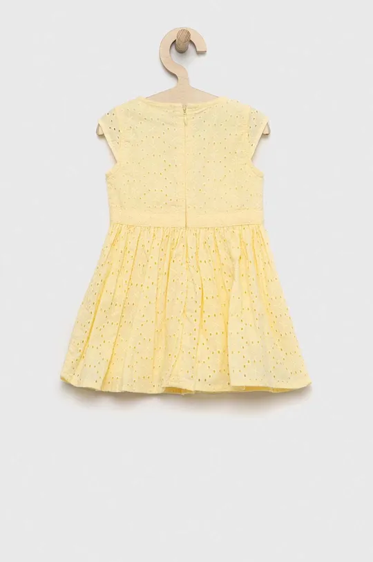 žltá Detské bavlnené šaty Guess