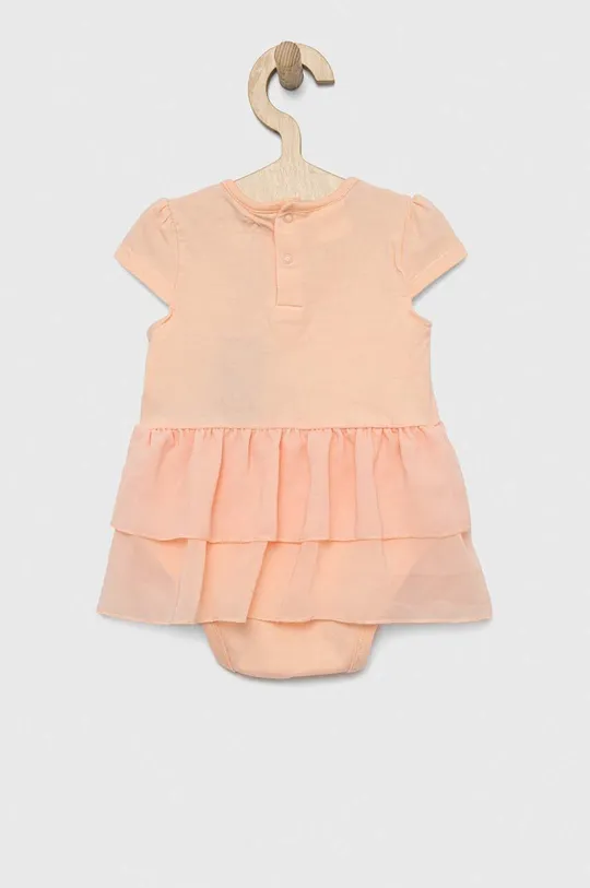 Obleka za dojenčka Guess oranžna