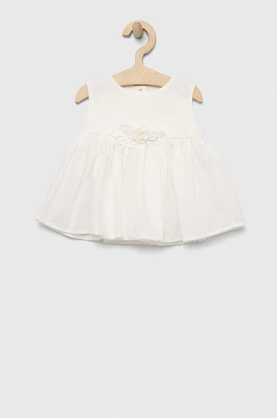 Jamiks sukienka bawełniana niemowlęca biały