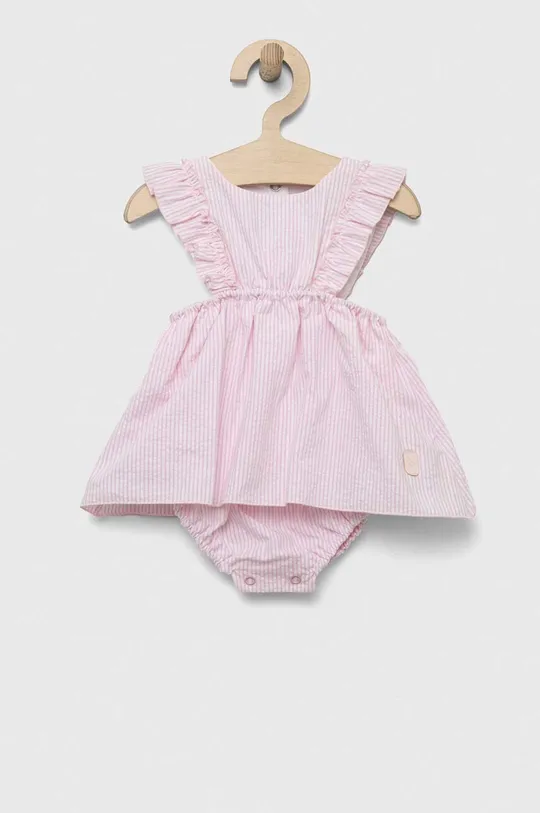 różowy Jamiks sukienka bawełniana niemowlęca Dziewczęcy