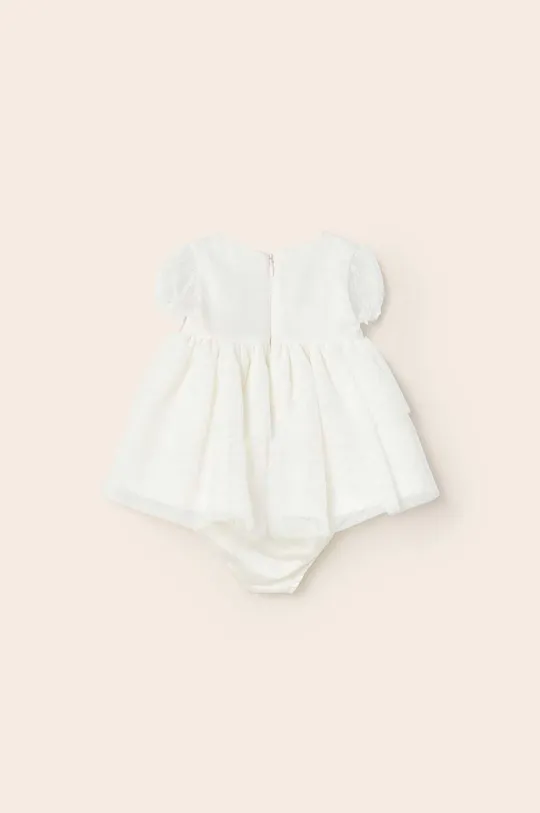 Дитяча сукня Mayoral Newborn  Матеріал 1: 60% Бавовна, 39% Поліестер, 1% Металеве волокно Матеріал 2: 100% Бавовна