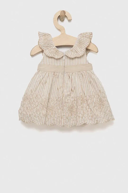 beige Mayoral Newborn vestito in misto lino per neonati