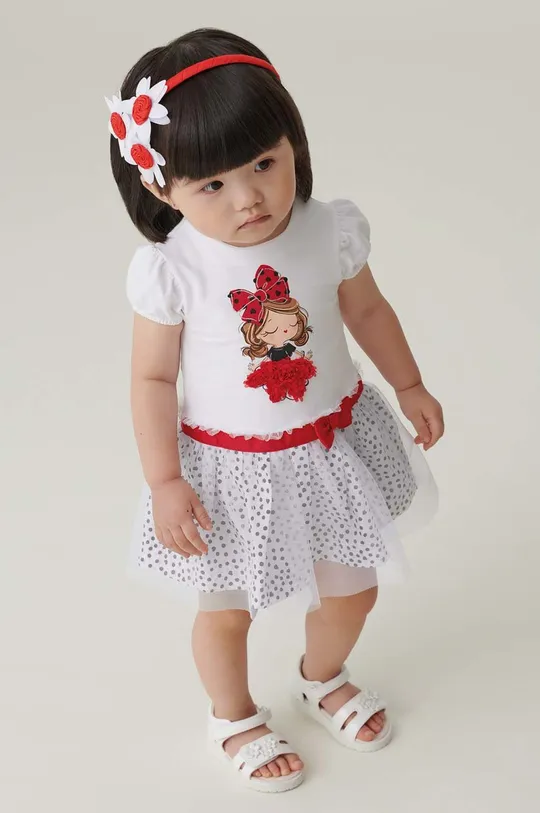 λευκό Φόρεμα μωρού Mayoral Για κορίτσια