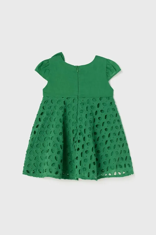 Pamučna haljina za bebe Mayoral zelena
