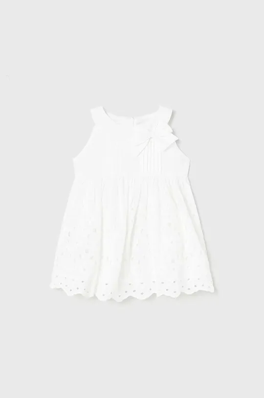 Dječja pamučna haljina Mayoral bijela