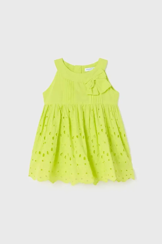 πράσινο Παιδικό βαμβακερό φόρεμα Mayoral Για κορίτσια