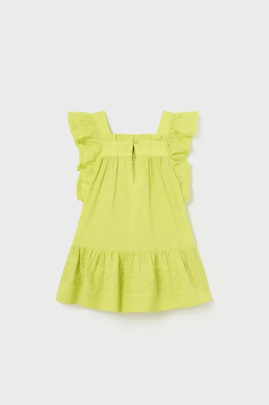 Pamučna haljina za bebe Mayoral zelena