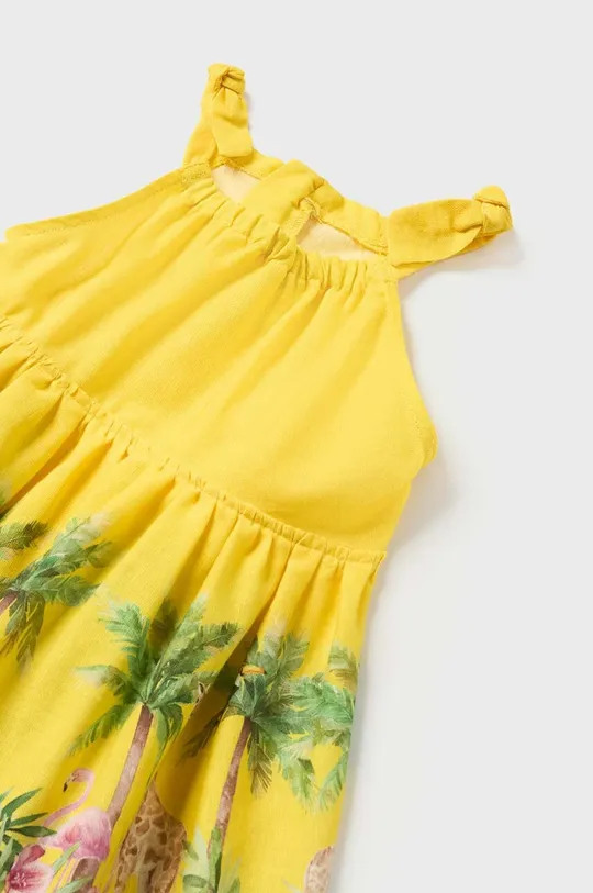 Φόρεμα μωρού Mayoral  Κύριο υλικό: 57% Πολυεστέρας, 41% Βαμβάκι, 2% Μεταλλικές ίνες Φόδρα: 100% Βαμβάκι