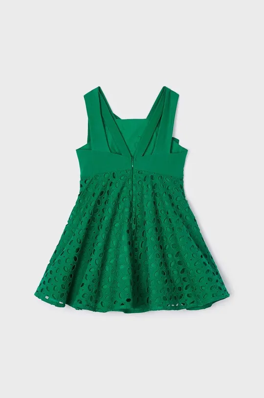 zelena Otroška bombažna obleka Mayoral