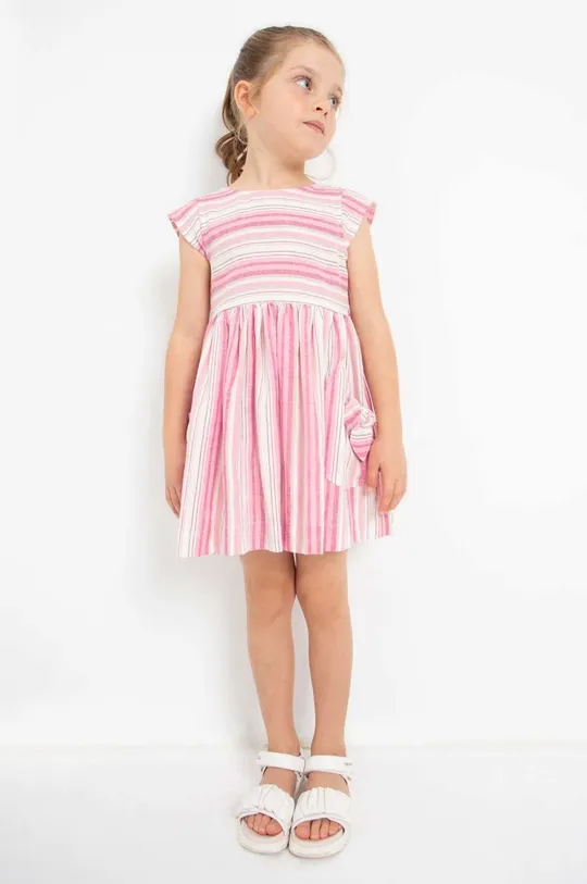 Дитяча сукня з домішкою льону Mayoral  43% Льон, 29% Ліоцелл, 27% Бавовна, 1% Металеве волокно