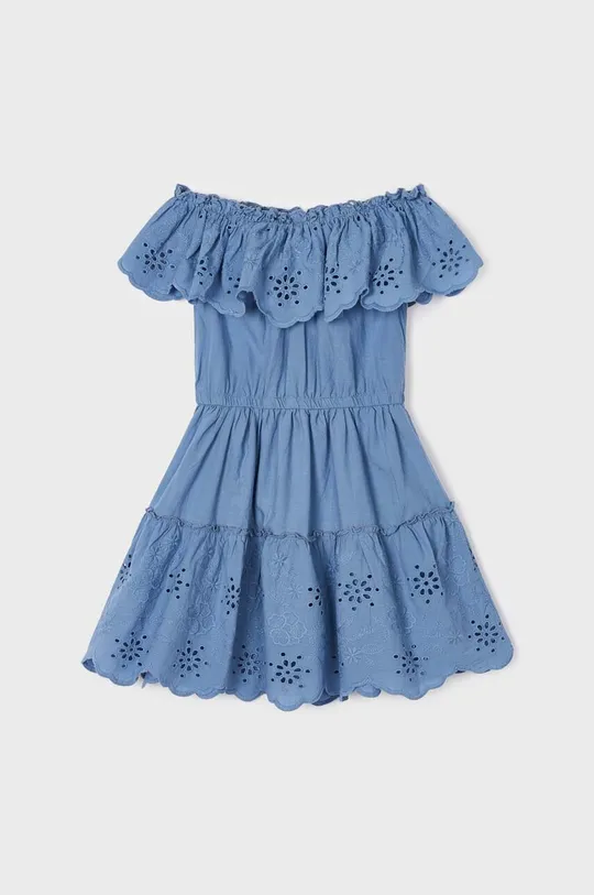 темно-синій Дитяча бавовняна сукня Mayoral