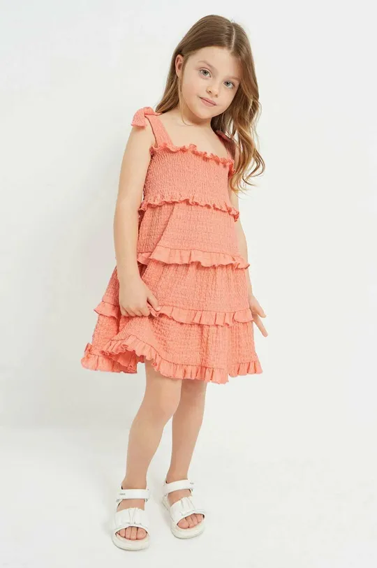 narančasta Dječja haljina Mayoral Za djevojčice