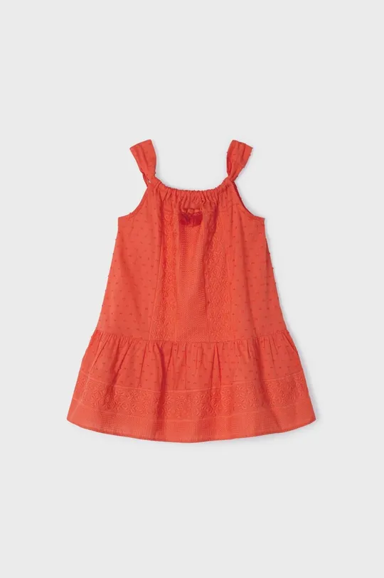 oranžová Dievčenské bavlnené šaty Mayoral Dievčenský