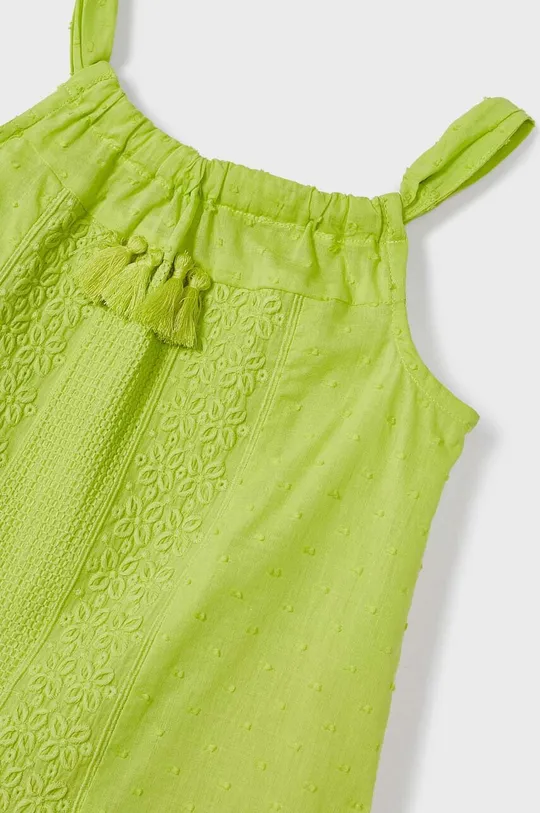 зелёный Хлопковое детское платье Mayoral