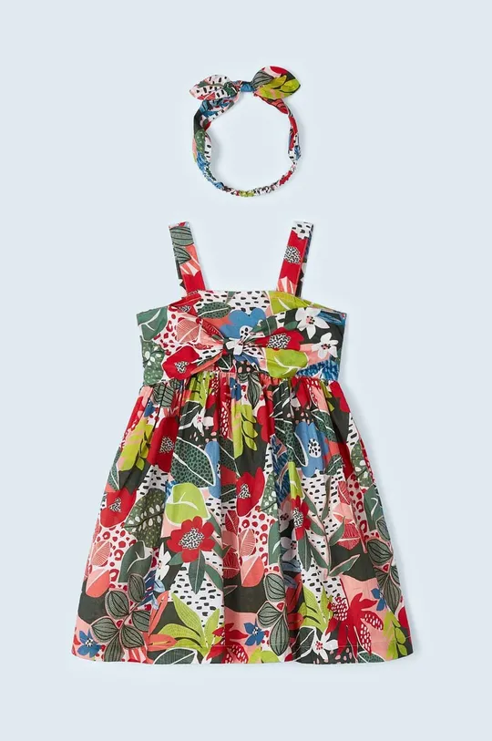 Mayoral sukienka bawełniana dziecięca multicolor