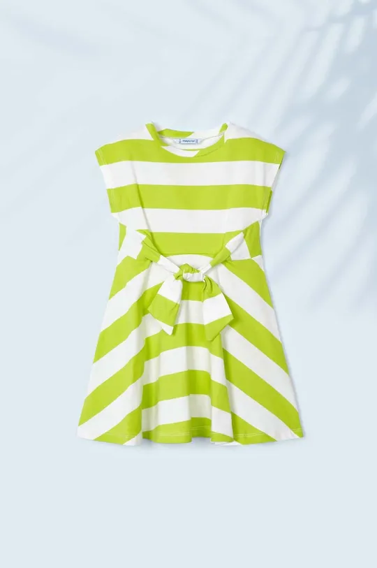 зелёный Хлопковое детское платье Mayoral Для девочек