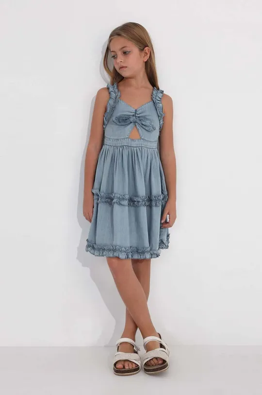 Otroška obleka Mayoral modra