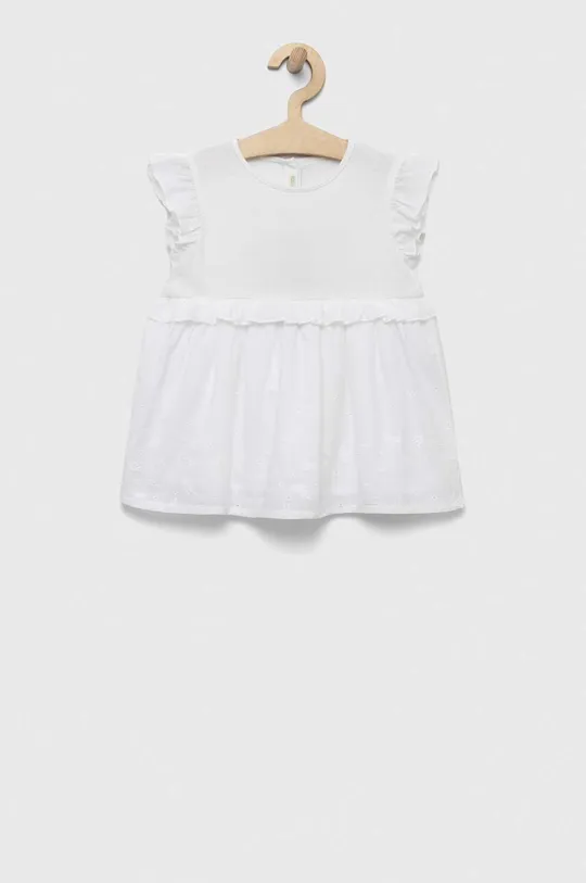 bijela Haljina za bebe United Colors of Benetton Za djevojčice
