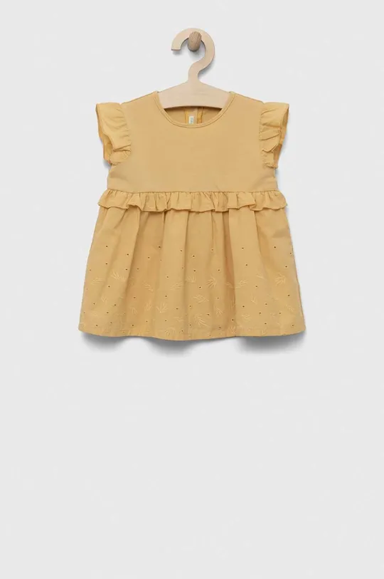 beżowy United Colors of Benetton sukienka niemowlęca Dziewczęcy