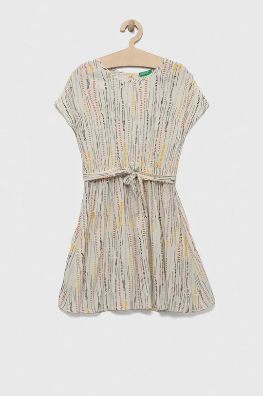μπεζ Παιδικό φόρεμα United Colors of Benetton Για κορίτσια
