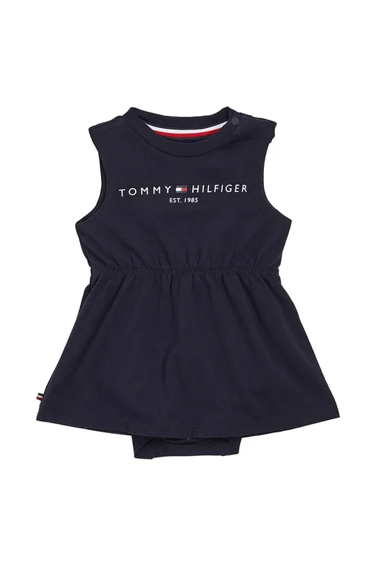 granatowy Tommy Hilfiger sukienka niemowlęca Dziewczęcy