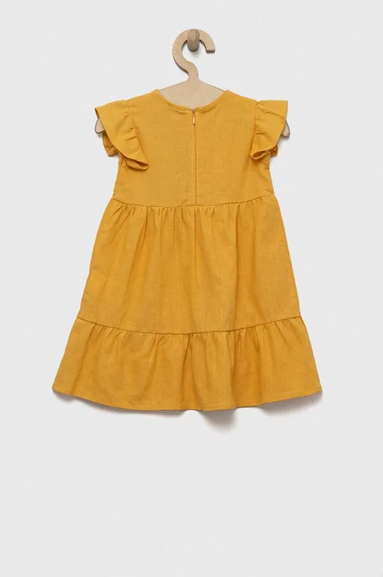 Birba&Trybeyond vestito in lino per neonati x Peanuts giallo