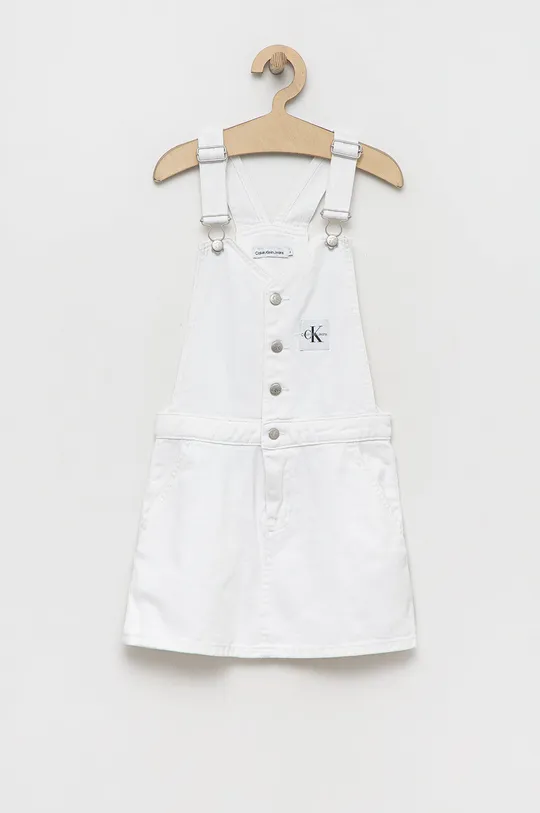 белый Детское джинсовое платье Calvin Klein Jeans Для девочек