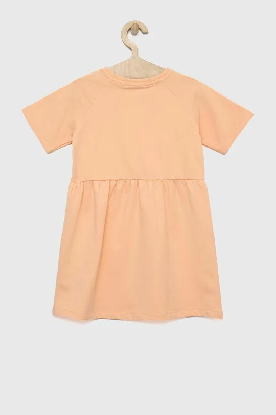 Otroška obleka Calvin Klein Jeans oranžna