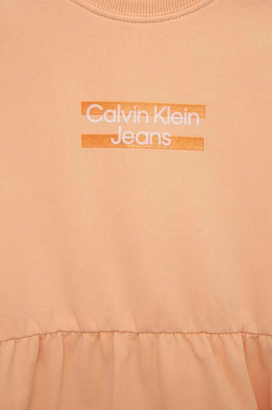 Otroška obleka Calvin Klein Jeans  96 % Bombaž, 4 % Elastan