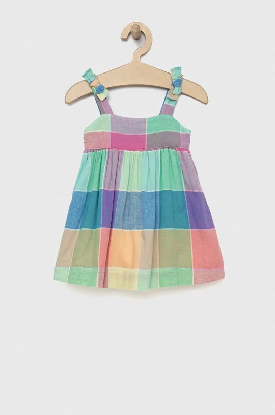 multicolor GAP sukienka z domieszką lnu dziecięca Dziewczęcy