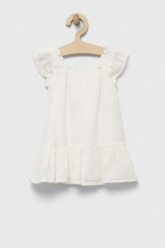 bijela Dječja pamučna haljina GAP Za djevojčice