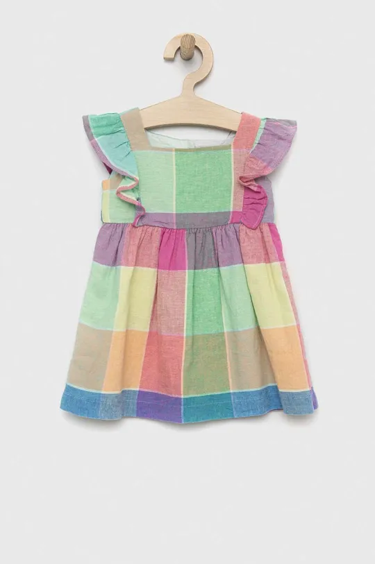 барвистий Дитяча льняна сукня GAP Для дівчаток