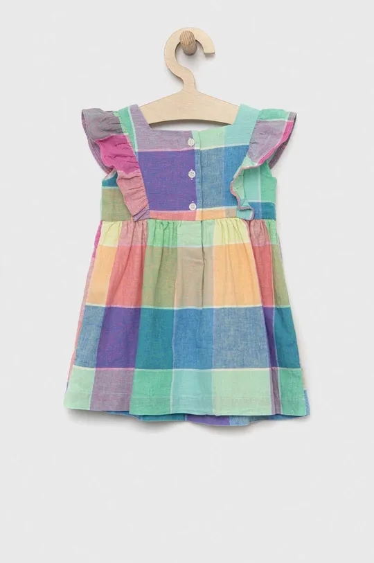 GAP sukienka lniana dziecięca multicolor