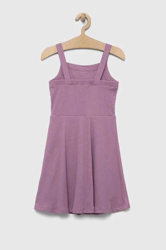 vijolična Otroška bombažna obleka GAP Dekliški