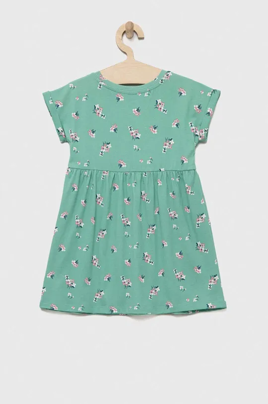 Παιδικό βαμβακερό φόρεμα GAP πράσινο