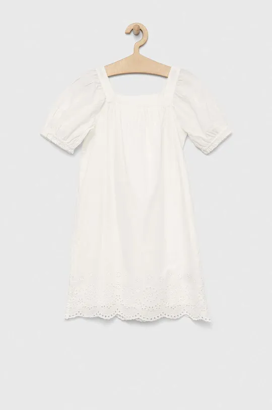білий Дитяча бавовняна сукня GAP Для дівчаток