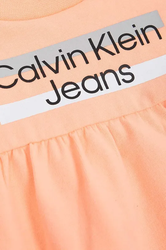 Otroška obleka Calvin Klein Jeans  93 % Bombaž, 7 % Elastan