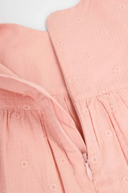 ροζ Παιδικό βαμβακερό φόρεμα Coccodrillo