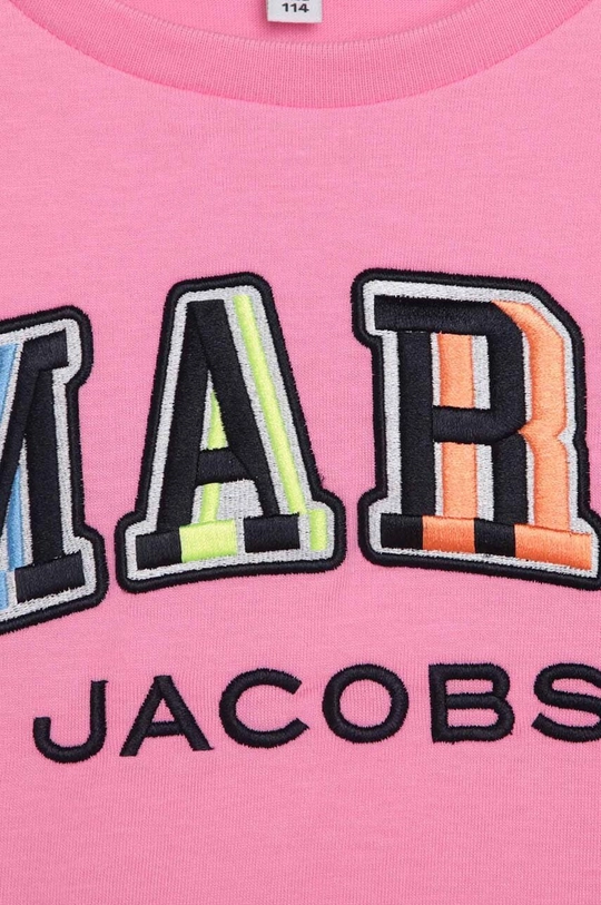 рожевий Дитяча бавовняна сукня Marc Jacobs