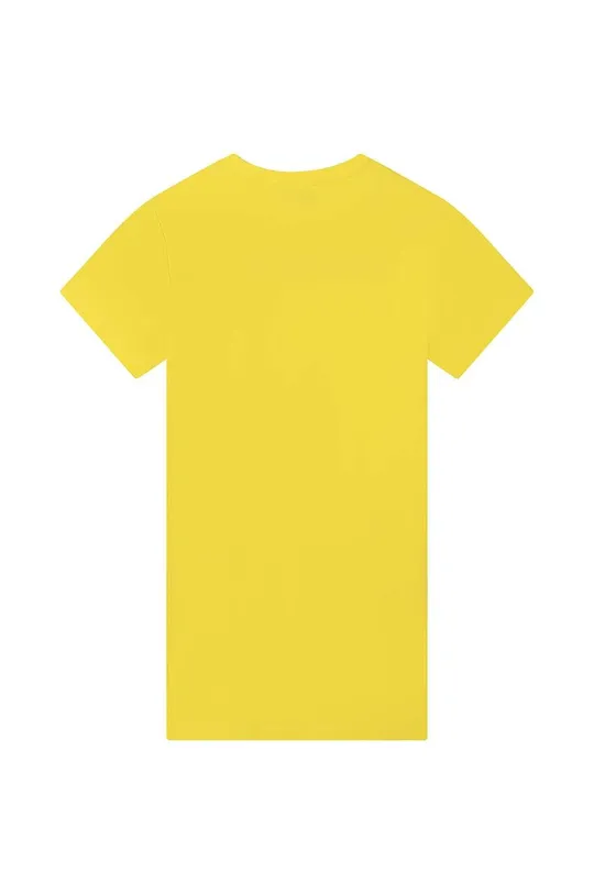 Παιδικό βαμβακερό φόρεμα Marc Jacobs κίτρινο